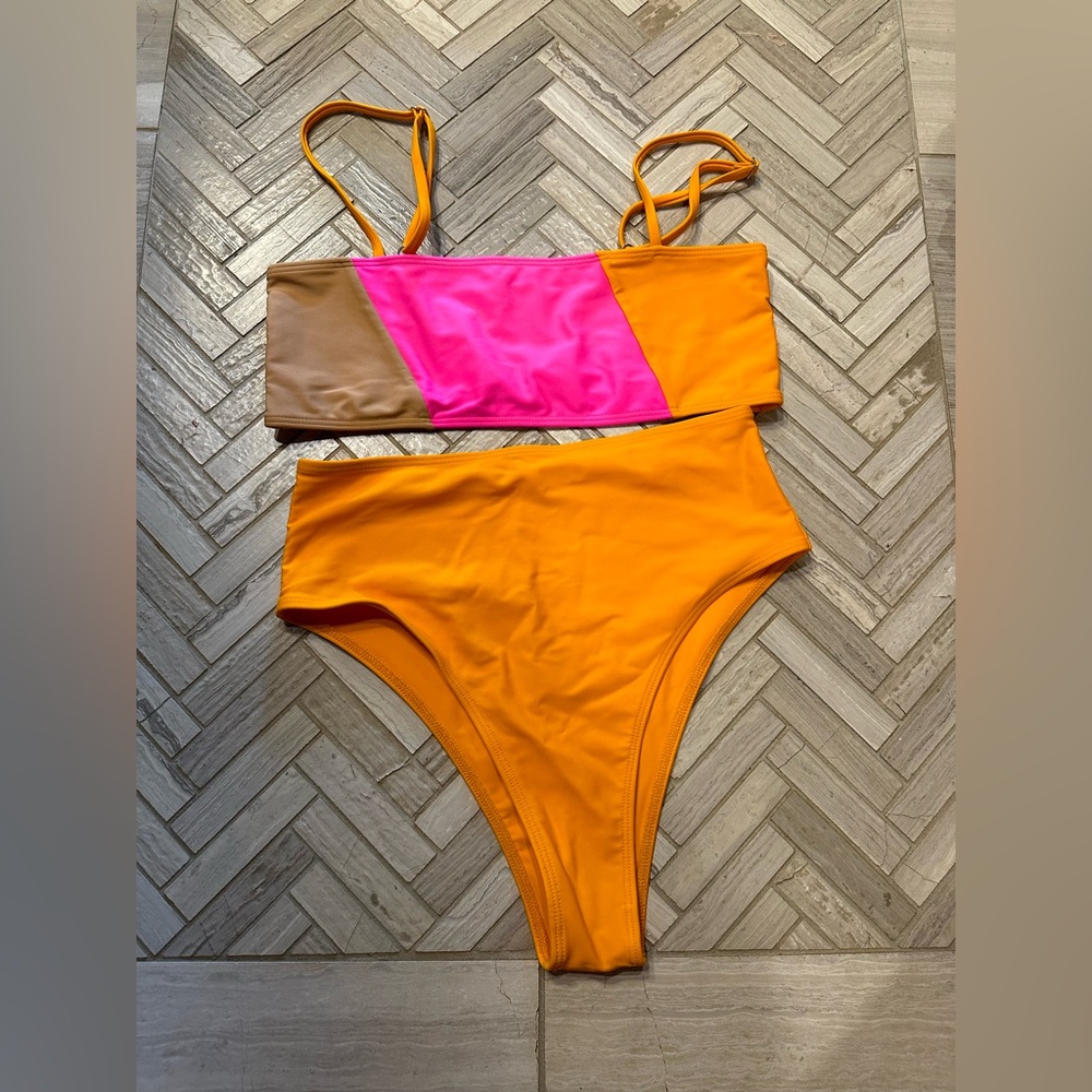 Ellejay color block bikini set size small